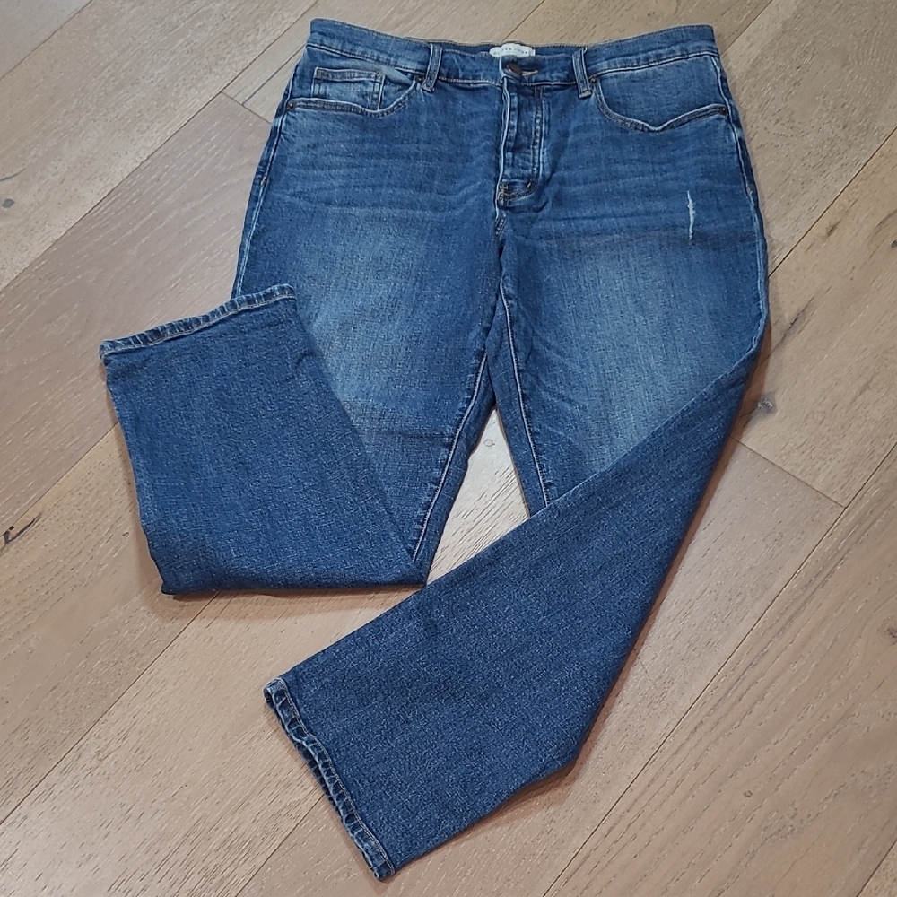 EUC Oliver Logan Jeans Women's sz 29 Button Fly Mid Rise Straight Ankle